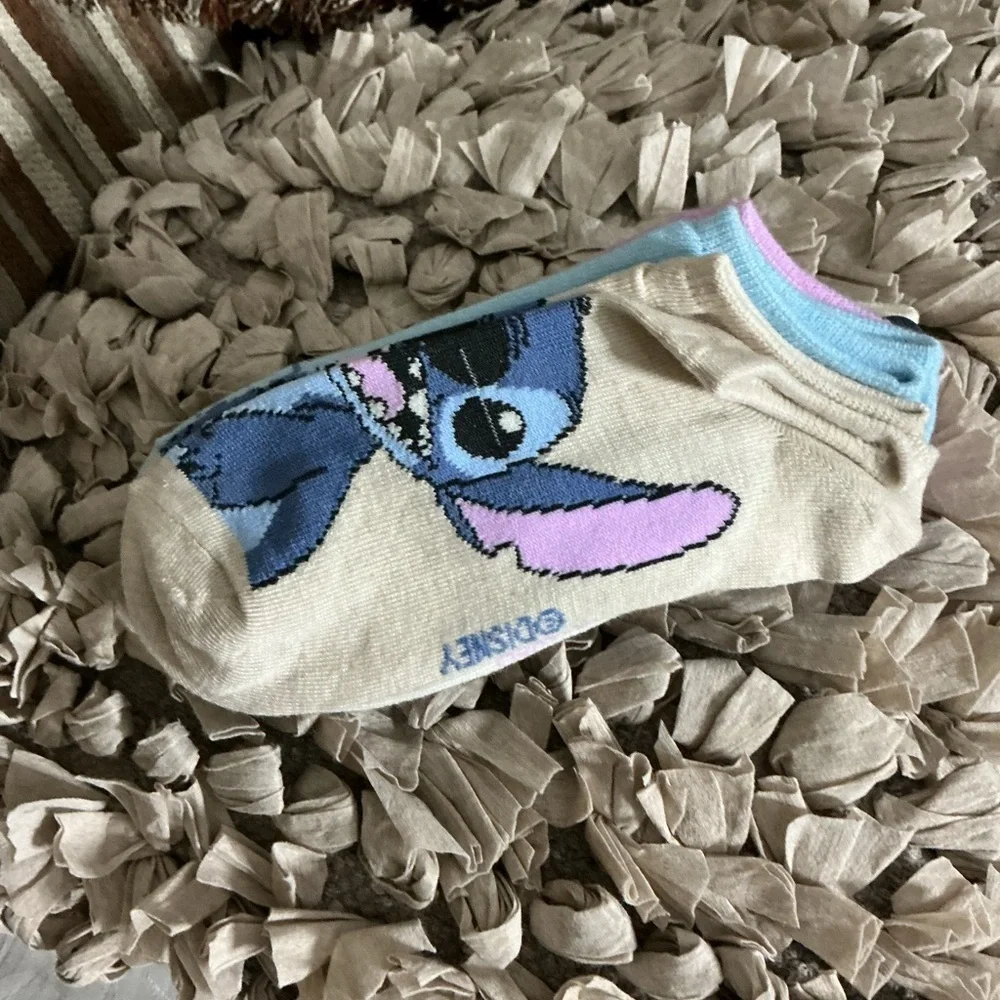 Disney Beige and Blue Stitch Footies